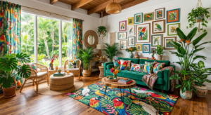 Parrot Inspired Living Room Transformation