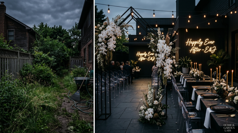 Turned My Boring Backyard Into a Luxury Wedding Venue