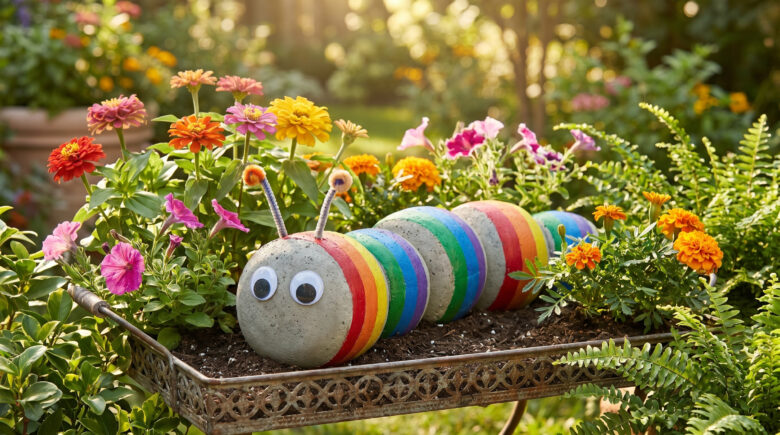 I Make Cement Caterpillar DIY